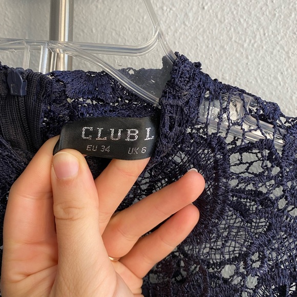 Club L London navy Maxi dress - Picture 2 of 5